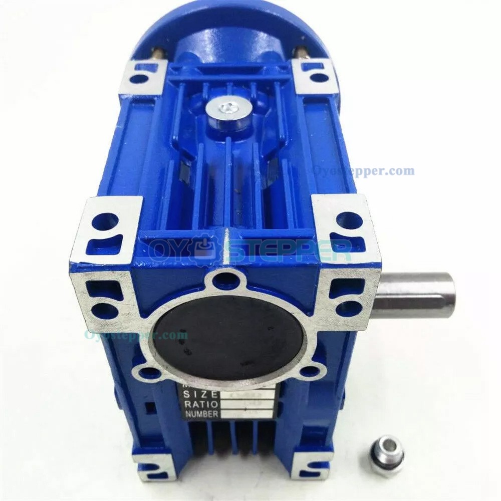 NMRV050 80B14 Worm Gearbox Speed Reducer Gear Ratio 10:1/15:1/20:1/25:1/30:1/50:1/60:1/80:1/100:1 Input 19mm